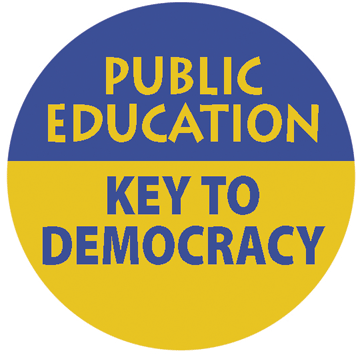 Button - Public Education Key to Democracy