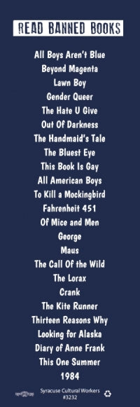 Bookmark - Read Banned Books