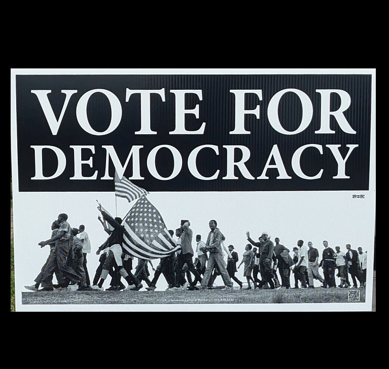 Yard Sign - Vote for Democracy