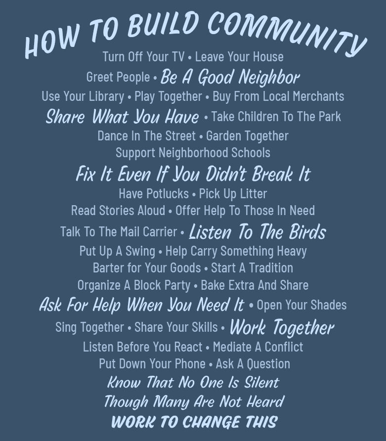 T Shirt - Build Your Community