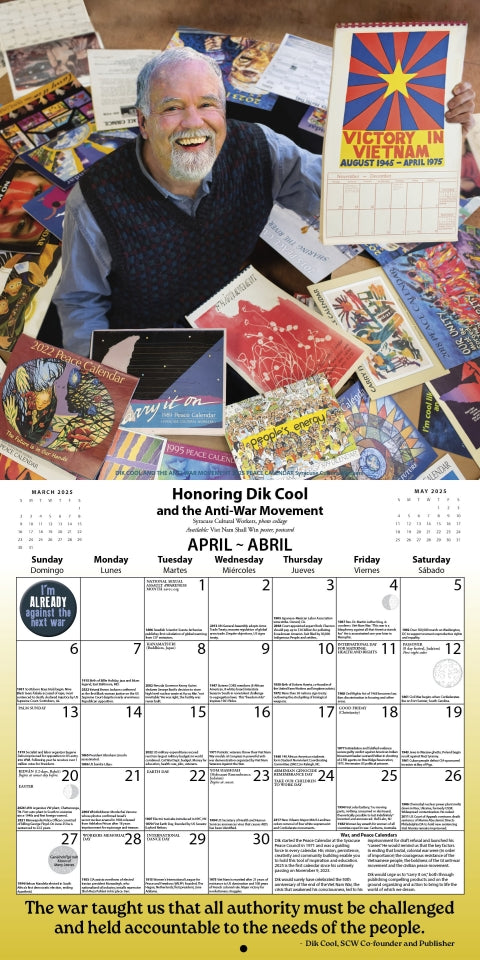 2025 Peace Calendar