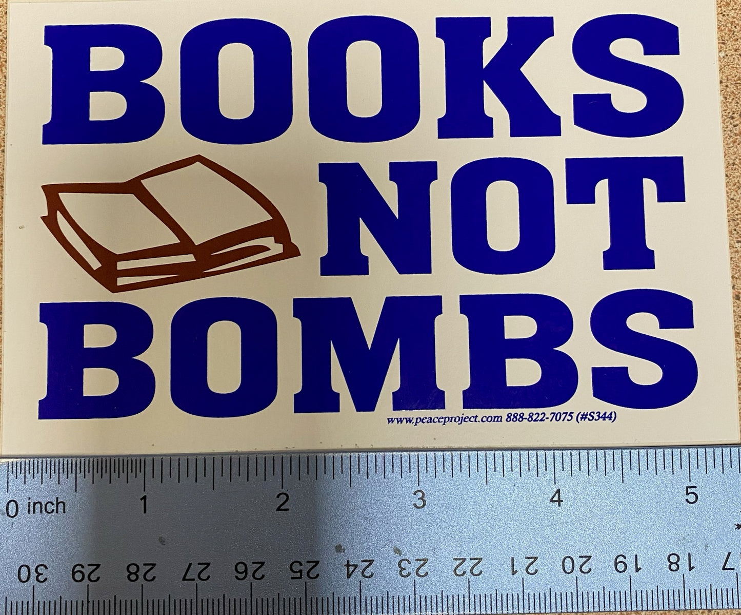 Sticker - Books Not Bombs