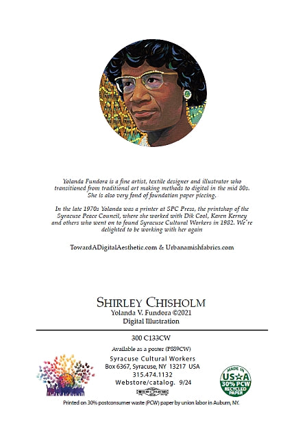 Notecard - Shirley Chisholm