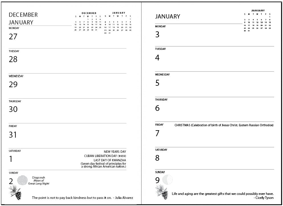 Datebook - 2022 Women Artists Datebook