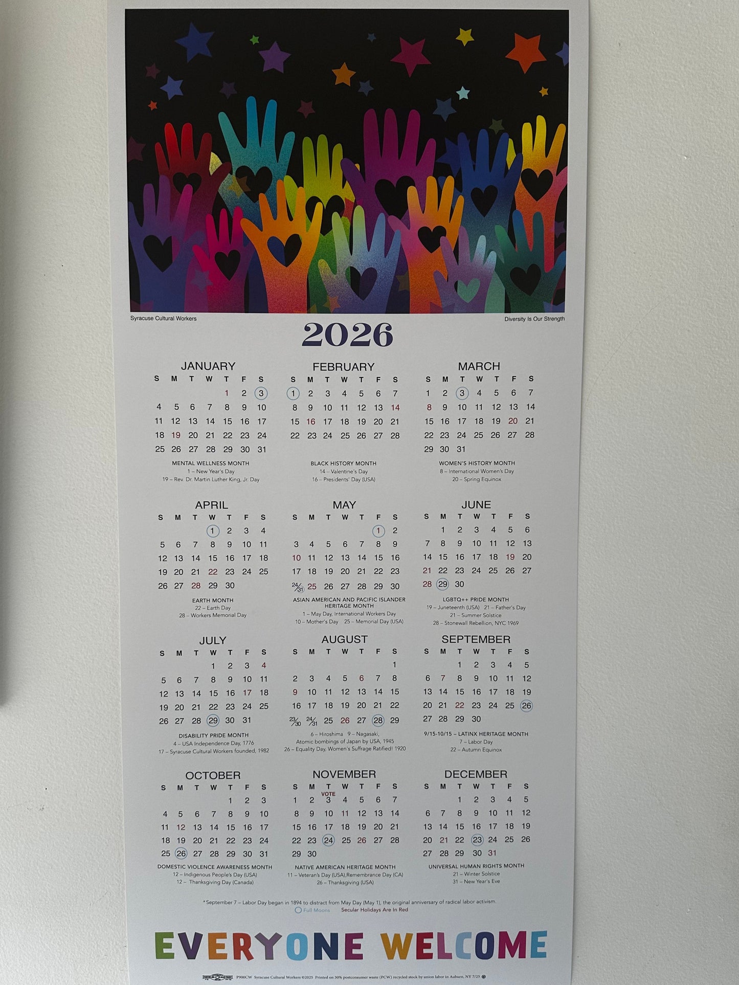 2026 Poster Calendar