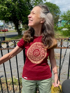 T-Shirt - Breathe Deeply - Fitted 100% Organic Cotton