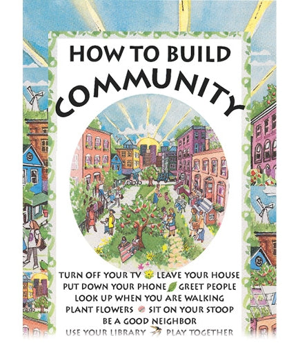 Laminated Poster - How To Build Community