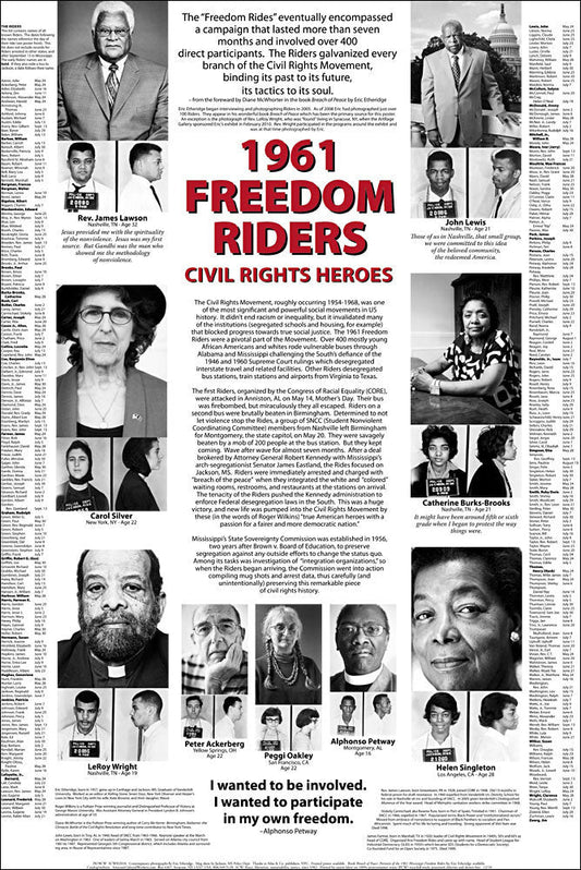 Laminated Poster - 1961 Freedom Riders