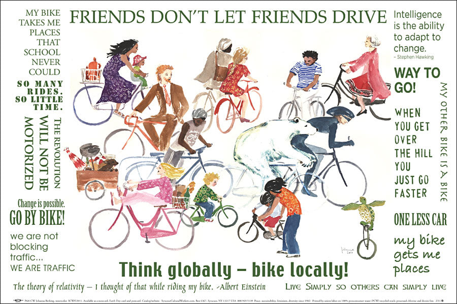 Poster - Think Globally – Bike Locally!
