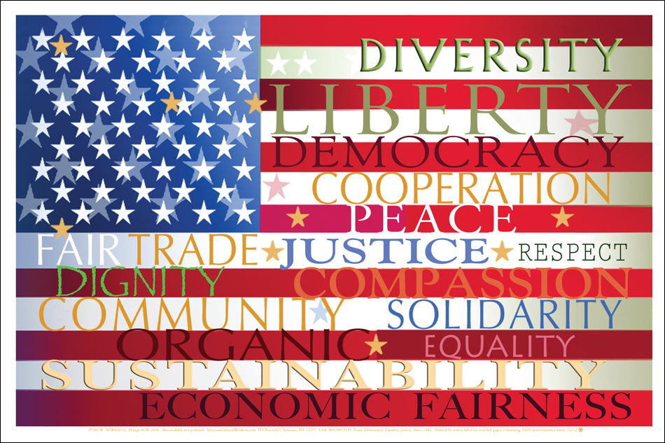 Poster - Flag of Our Values