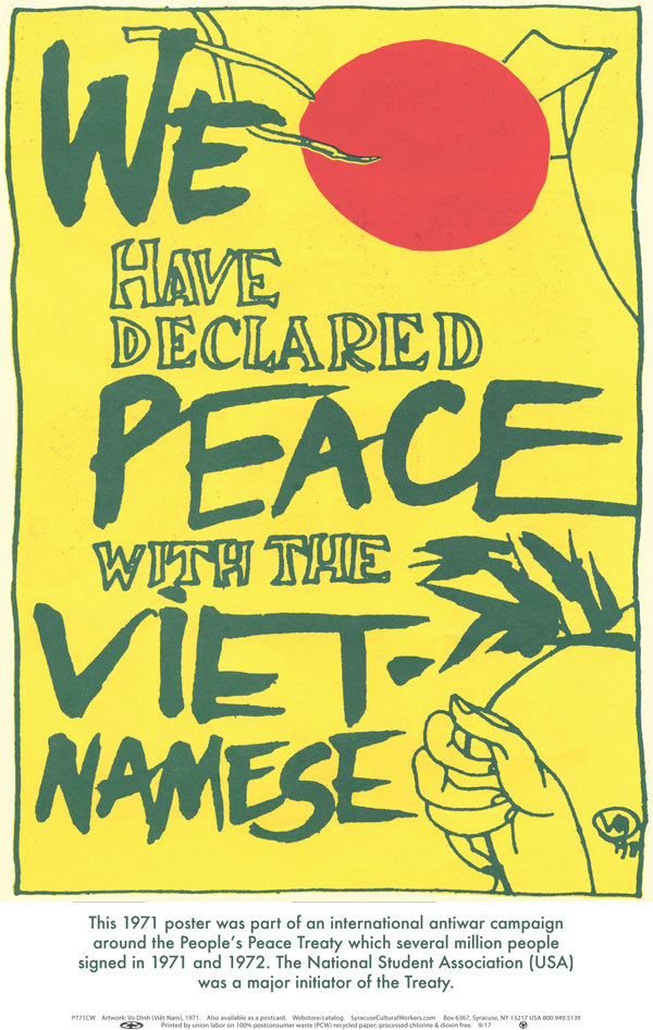 Poster - We Have Declared Peace With The Vietnamese