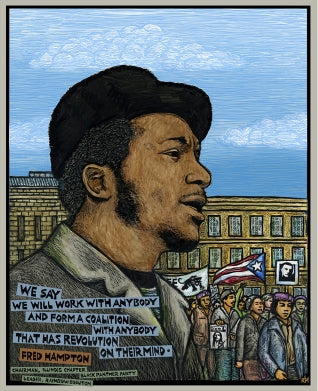 Poster - Fred Hampton - Black Panther Party Leader
