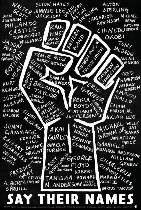Poster - Say Their Names
