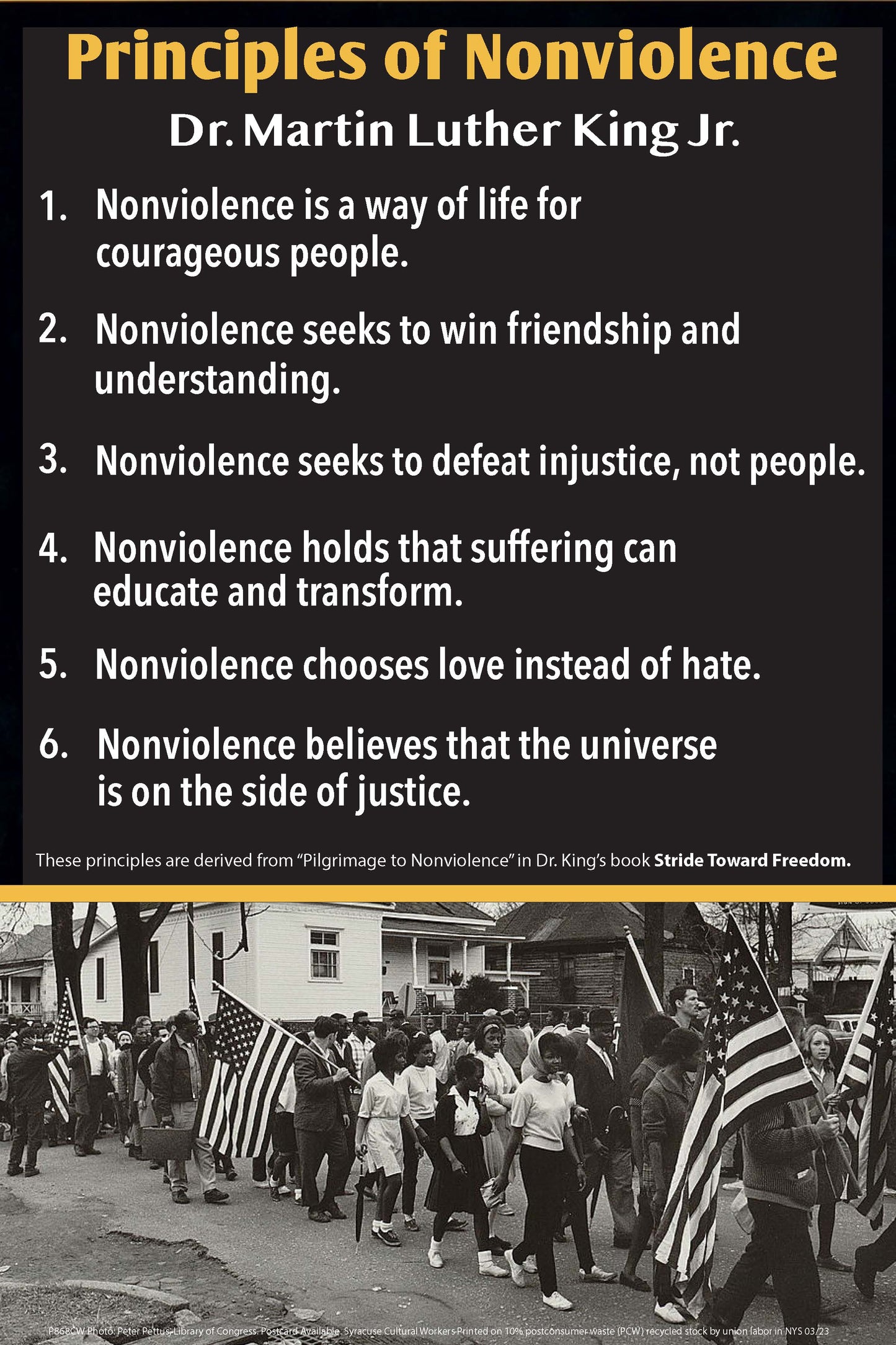 Poster - MLK's Principles of Nonviolence