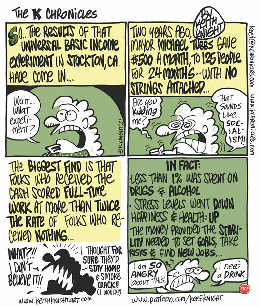 Postcard - Universal Basic Income Works!