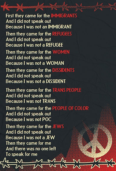 Poster - First They Came for the Immigrants - 2025