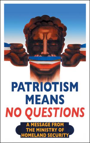 Postcard - Patriotism Means No Questions