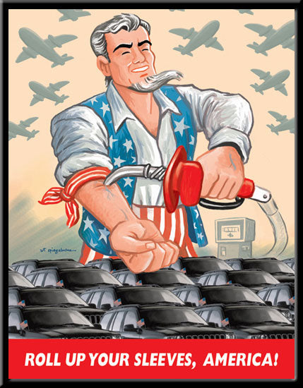 Framed Poster - Roll Up Your Sleeves America!