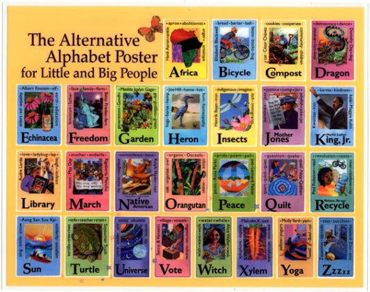 Placemat - Alternative Alphabet Poster For Little and Big People