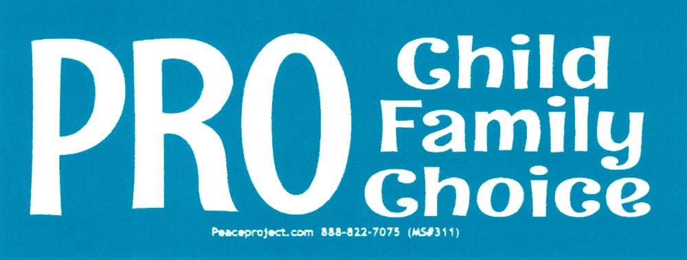 Small Sticker - Pro: Child, Family, Choice