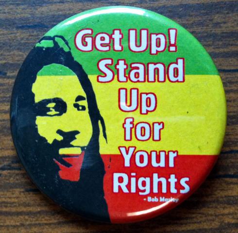 Button - Get Up! Stand Up for Your Rights