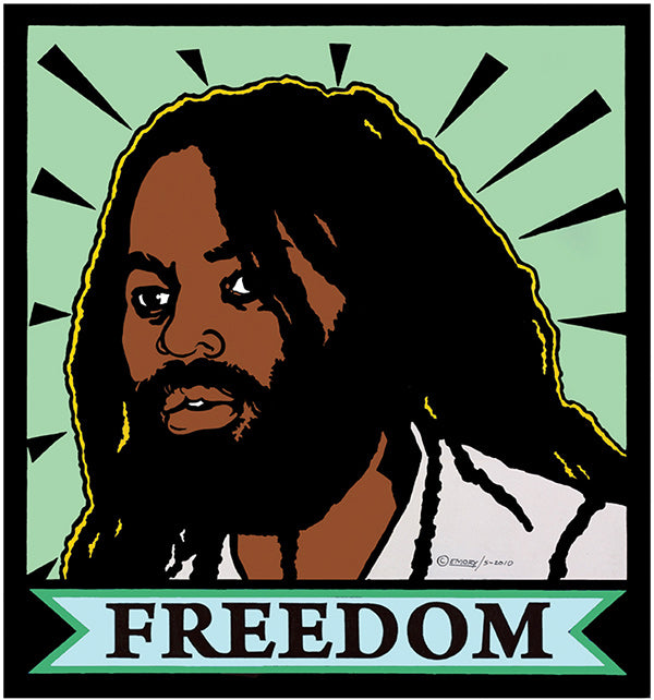 Button - Freedom - Mumia Abu-Jamal