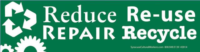 Small Sticker - Reduce, Re-Use, Repair, Recyle