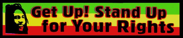 Small Sticker - Get Up! Stand Up for Your Rights