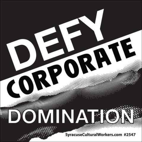 Small Sticker - Defy Corporate Domination
