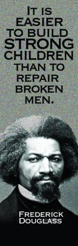 Bookmark - Strong Children - Frederick Douglass