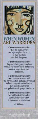 Bookmark - Women Are Warriors