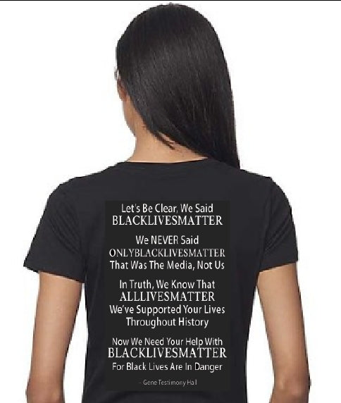T-Shirt - Black Lives Matter - Fitted Organic Cotton