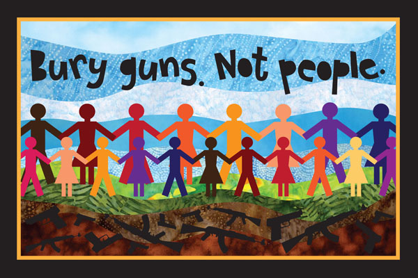 Postcard - Bury Guns Not People