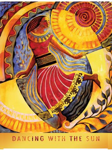 Notecard - Dancing With the Sun