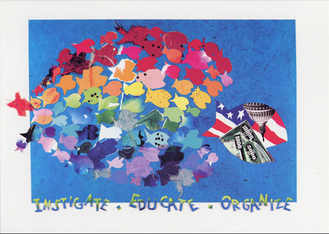 Notecard - Instigate, Educate, Organize