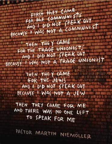 Notecard - In Germany I Didn't Speak Out