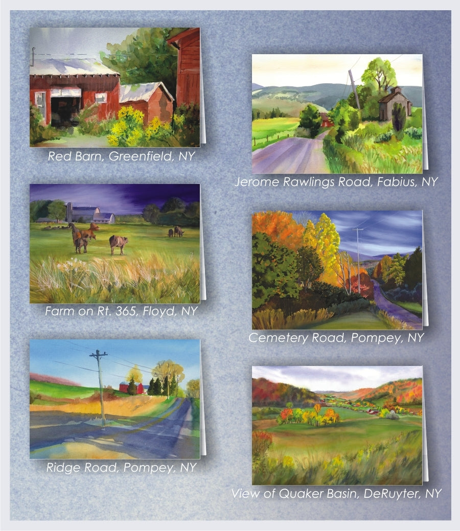 Gift Folio - Central New York Watercolors - Package of Six