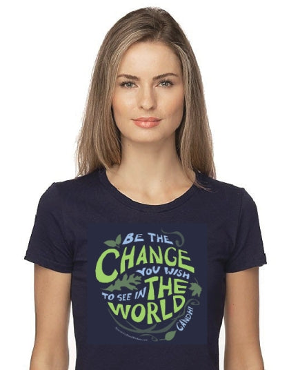 T-Shirt - Change the World - Fitted Cotton