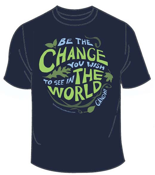 T-Shirt - Change the World - Unisex - Organic Cotton