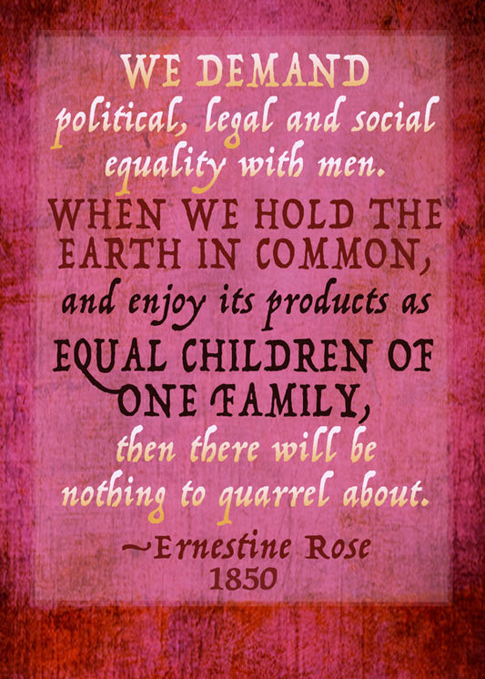 Notecard - Ernestine Rose - QuoteNote