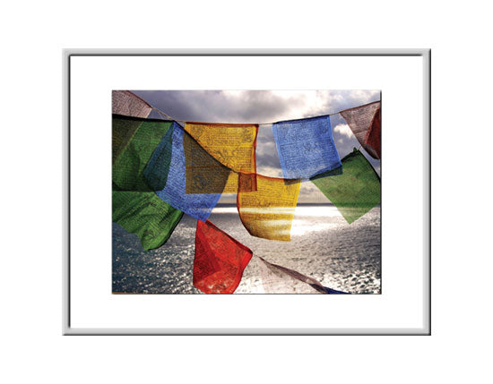 Framed Small Print - Tibetan Prayer Flags