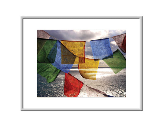 Framed Small Print - Tibetan Prayer Flags
