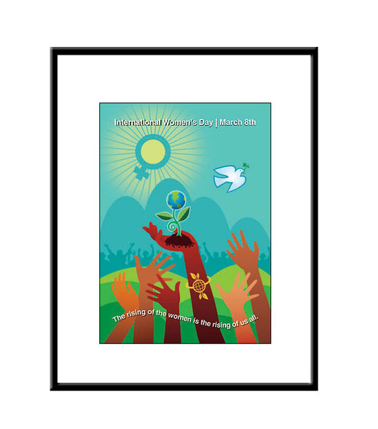 Framed Small Print - Celebrate International Women's Day