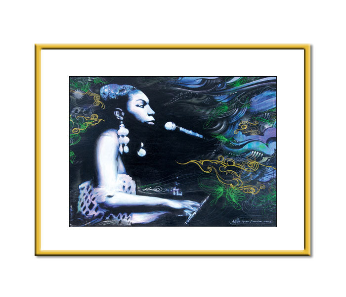 Framed Small Print - Nina Simone