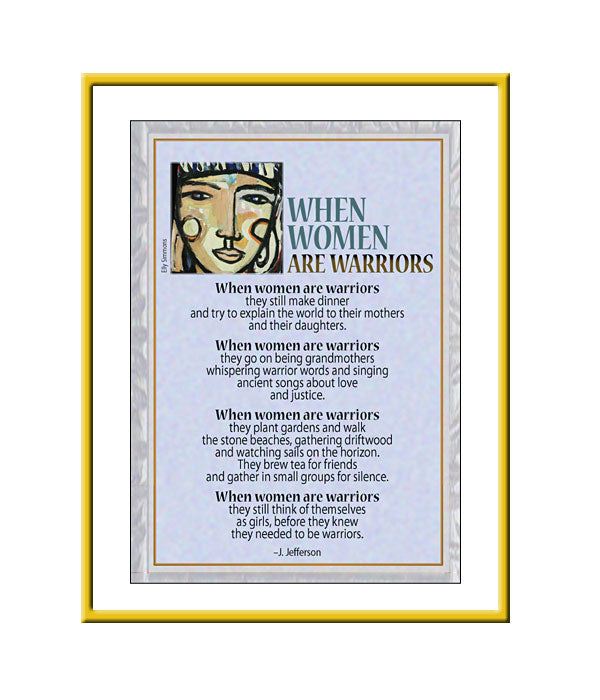 Framed Small Print - When Women Are Warriors