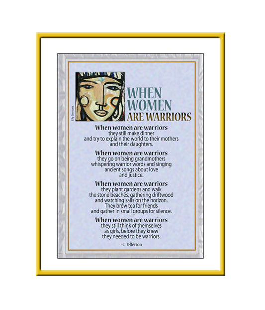 Framed Small Print - When Women Are Warriors