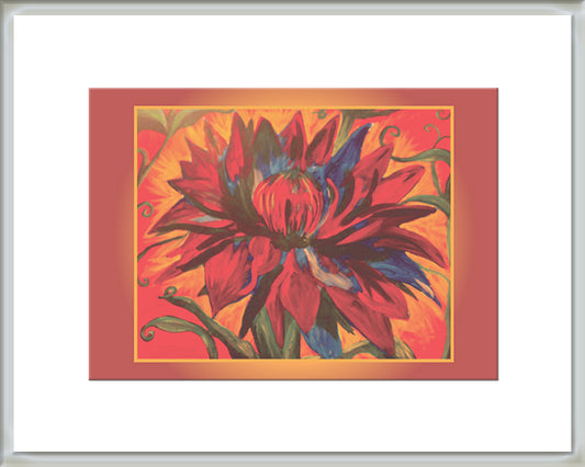 Framed Small Print - Dahlia