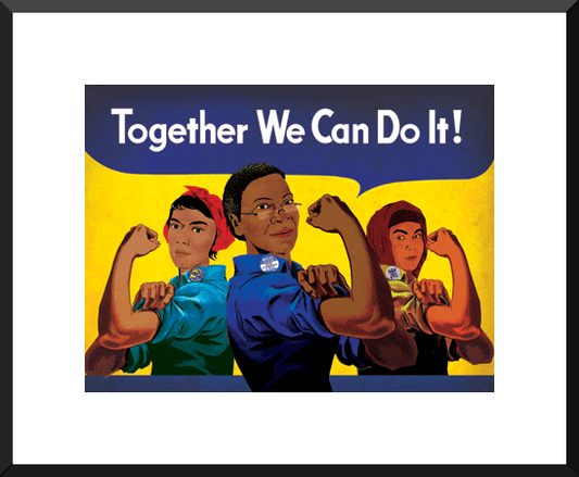 Framed Small Print - Together We Can Do It
