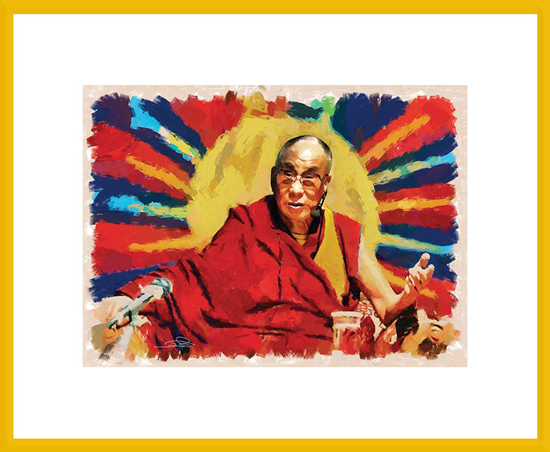 Framed Small Print - Dalai Lama
