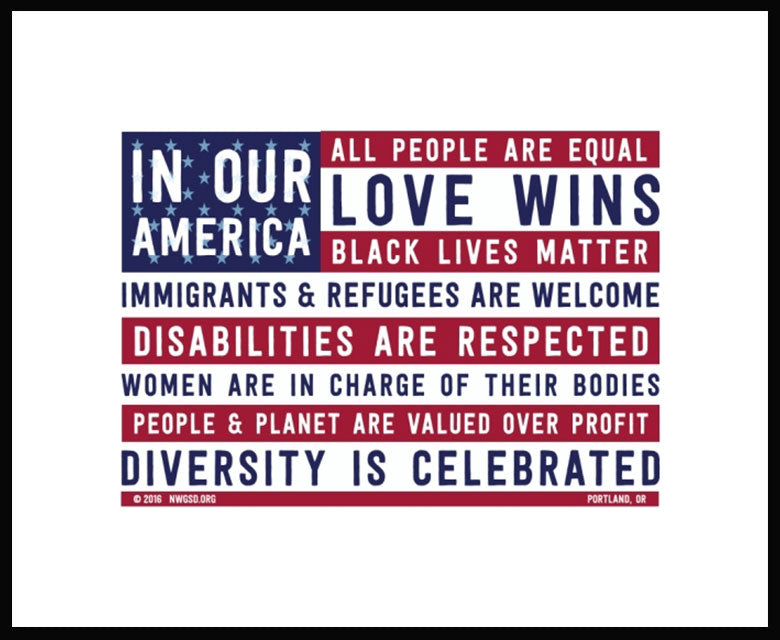 Framed Small Print - In Our America